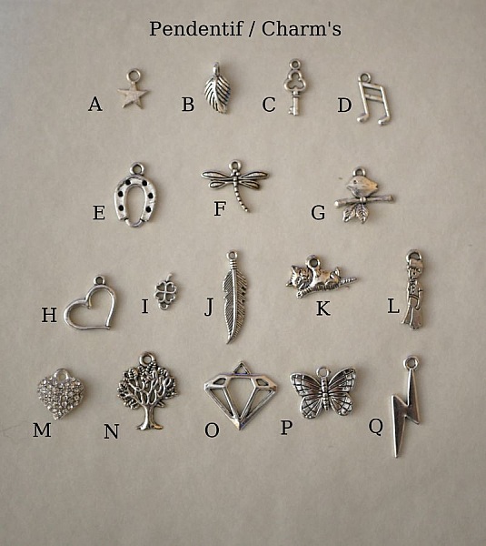 Anheng i tre malt i farger p&aring; s&oslash;lvkjede som skal personaliseres