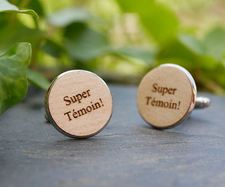 Mansjettknapper cabochon fint tre 20mm tilpassbare