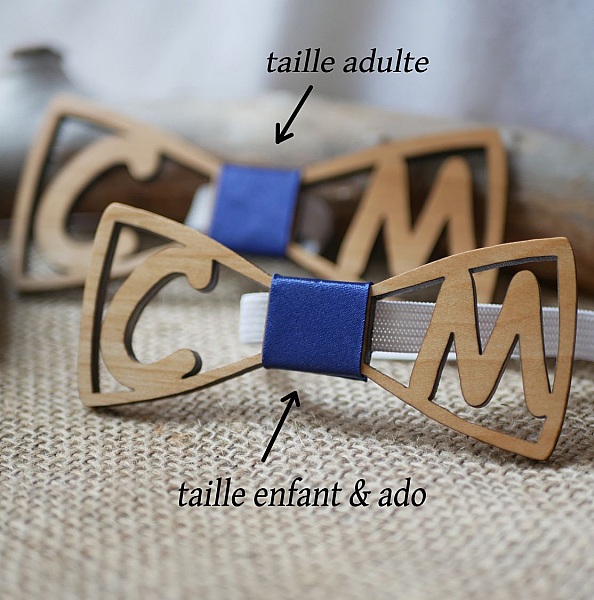 Sl&oslash;yfe i tre personliggjort med 2 initialer