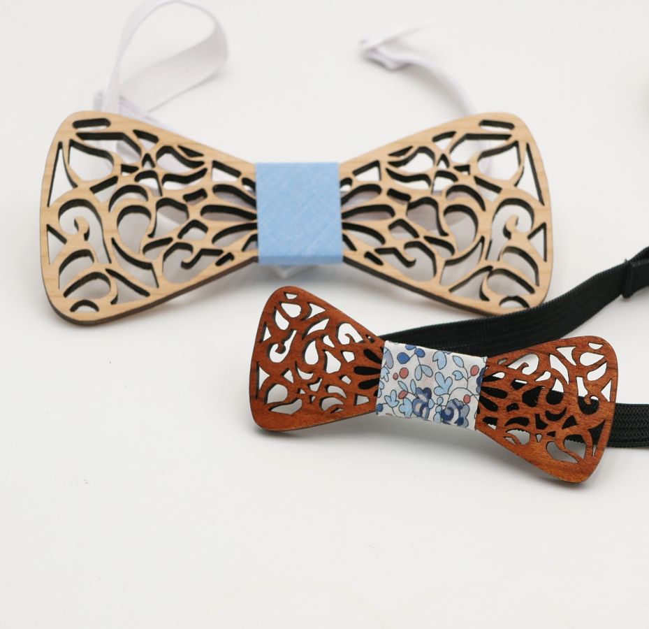 Minifløyfe i tre med elegante kurver
