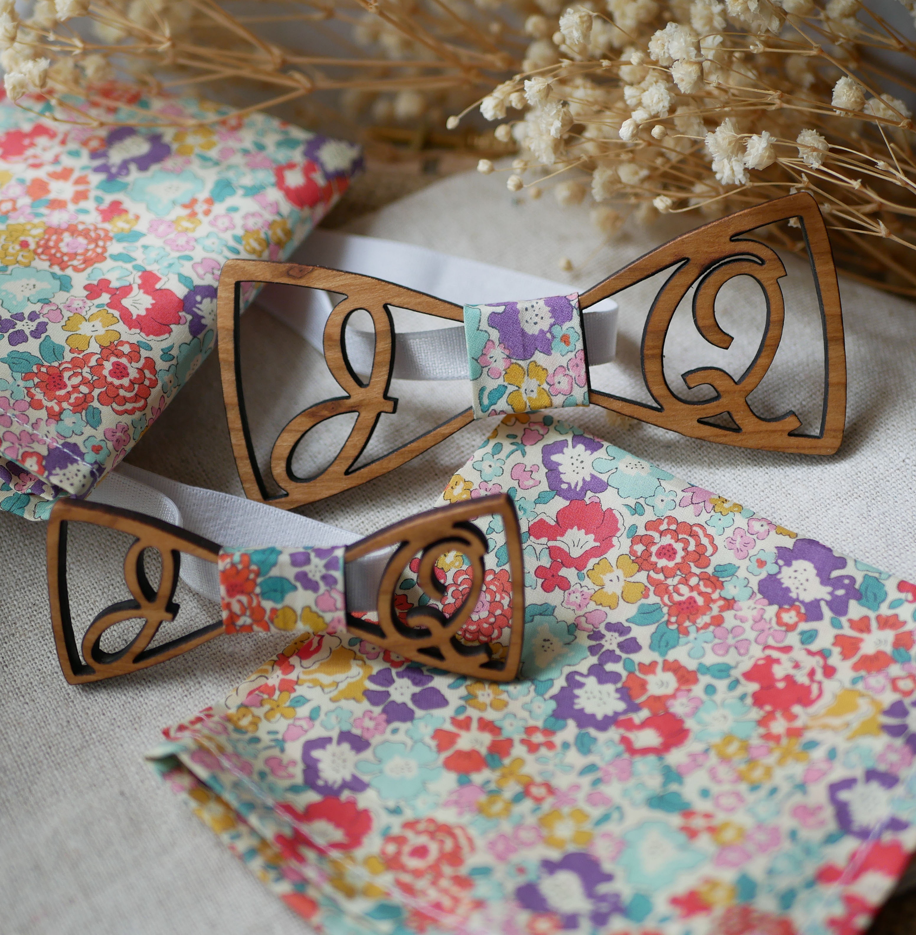 Minifl&oslash;yfe i tre med to personlige initialer